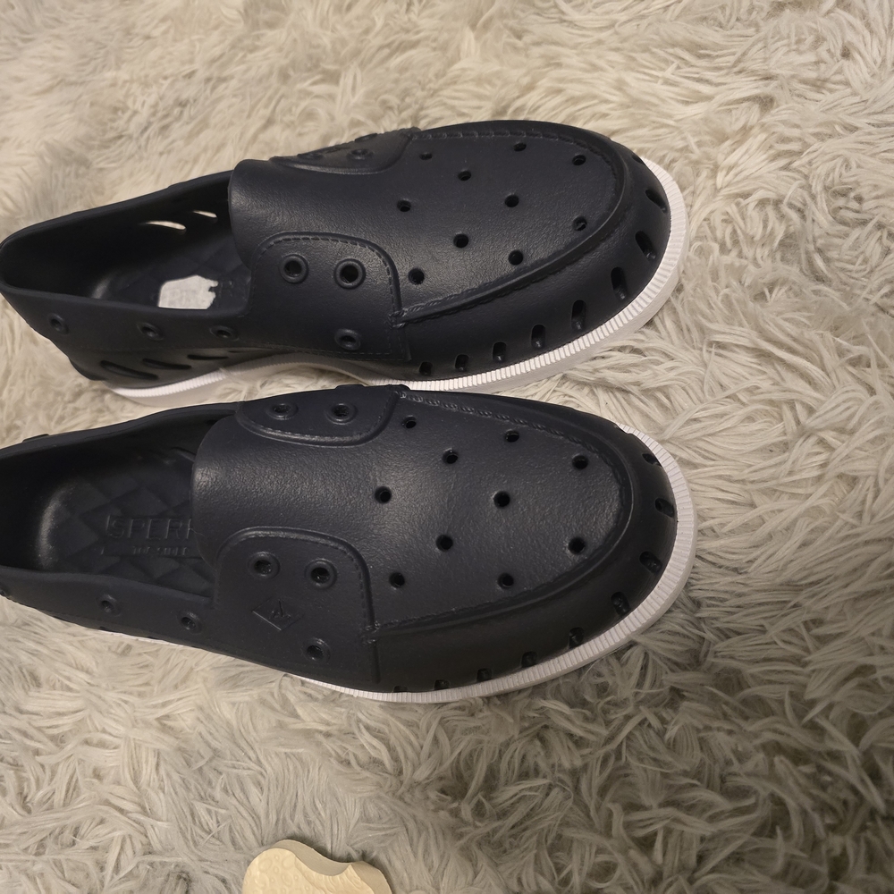Womens Navy Blue Sperry Shoes Size 10